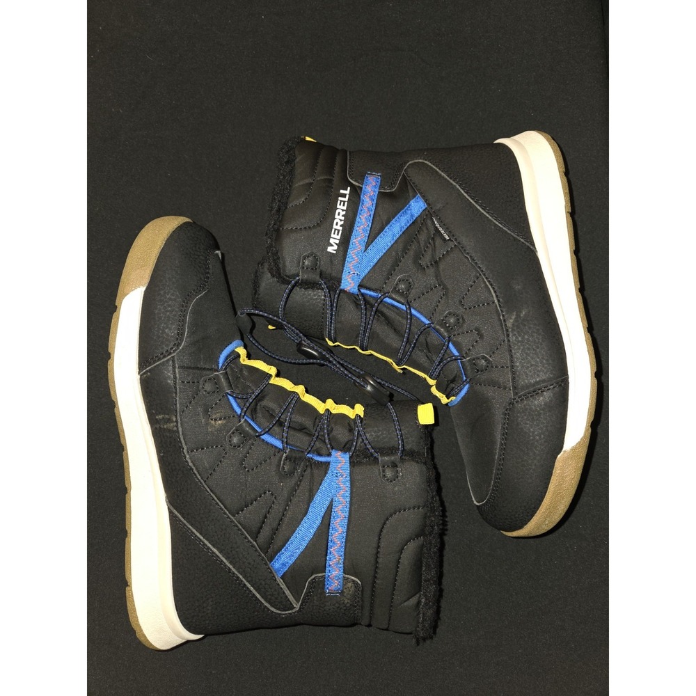 Merrell Kids Black and Blue Rain & Snow Boots